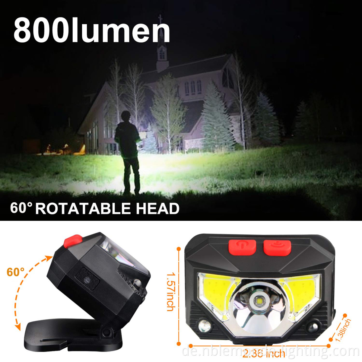 Motion-Activated LED Spotlight